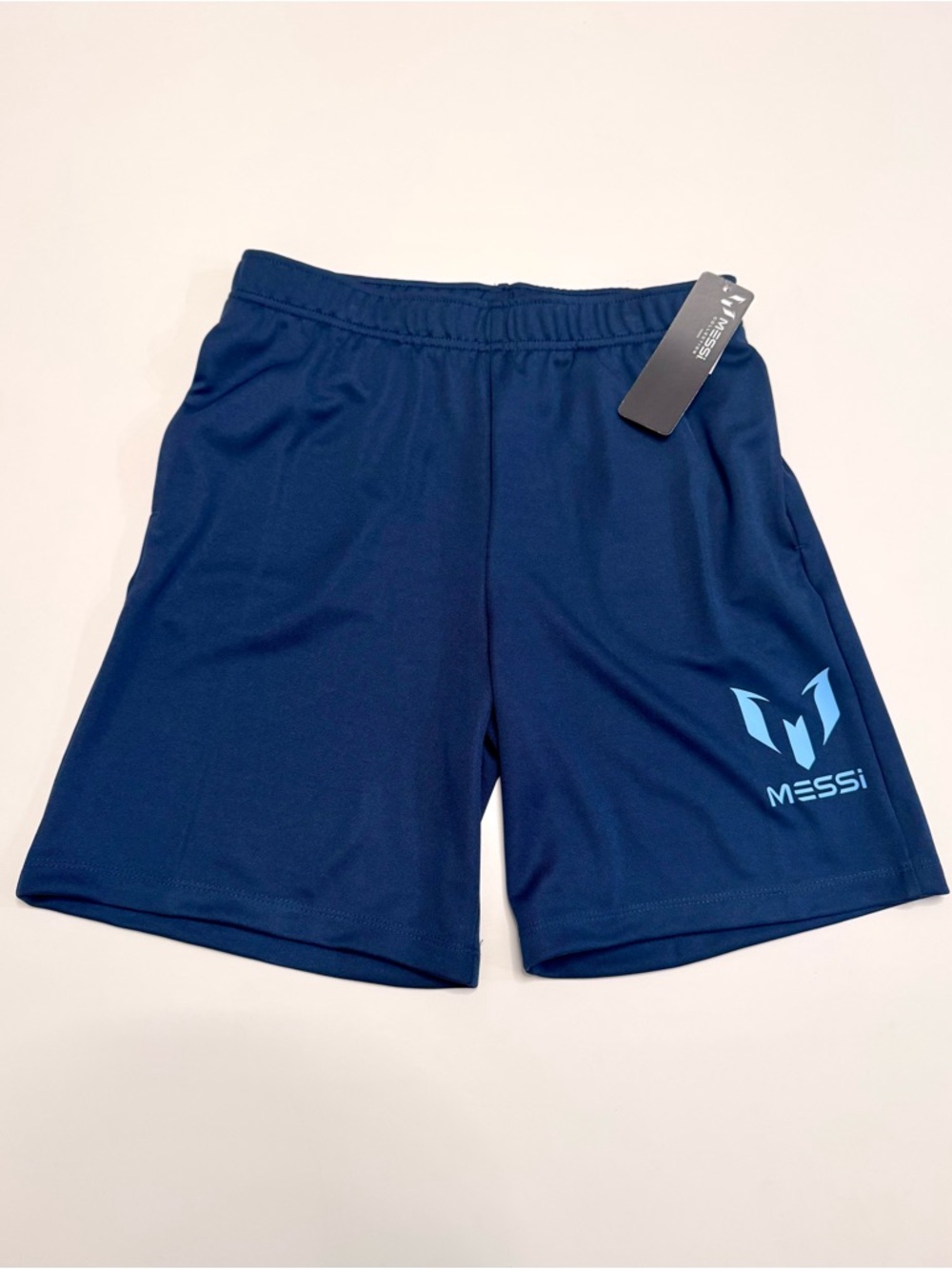 Messi Collection Boys’ Navy Athletic Shorts, size XXL (16)